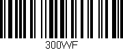 Código de barras (EAN, GTIN, SKU, ISBN): '300WF'