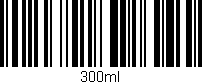 Código de barras (EAN, GTIN, SKU, ISBN): '300ml'