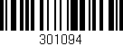 Código de barras (EAN, GTIN, SKU, ISBN): '301094'