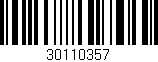 Código de barras (EAN, GTIN, SKU, ISBN): '30110357'