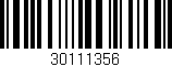 Código de barras (EAN, GTIN, SKU, ISBN): '30111356'