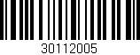 Código de barras (EAN, GTIN, SKU, ISBN): '30112005'