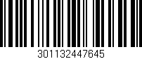 Código de barras (EAN, GTIN, SKU, ISBN): '301132447645'