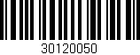 Código de barras (EAN, GTIN, SKU, ISBN): '30120050'