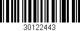Código de barras (EAN, GTIN, SKU, ISBN): '30122443'