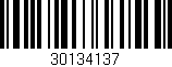 Código de barras (EAN, GTIN, SKU, ISBN): '30134137'