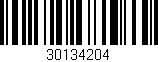 Código de barras (EAN, GTIN, SKU, ISBN): '30134204'