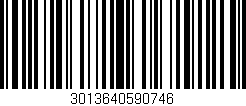 Código de barras (EAN, GTIN, SKU, ISBN): '3013640590746'