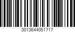 Código de barras (EAN, GTIN, SKU, ISBN): '3013644051717'