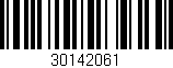 Código de barras (EAN, GTIN, SKU, ISBN): '30142061'