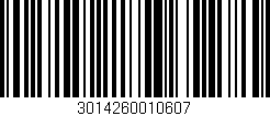 Código de barras (EAN, GTIN, SKU, ISBN): '3014260010607'