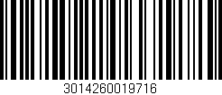Código de barras (EAN, GTIN, SKU, ISBN): '3014260019716'