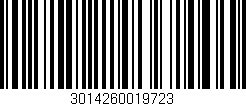 Código de barras (EAN, GTIN, SKU, ISBN): '3014260019723'