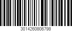 Código de barras (EAN, GTIN, SKU, ISBN): '3014260806798'