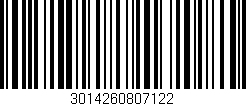 Código de barras (EAN, GTIN, SKU, ISBN): '3014260807122'