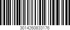 Código de barras (EAN, GTIN, SKU, ISBN): '3014260833176'