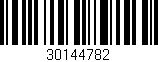 Código de barras (EAN, GTIN, SKU, ISBN): '30144782'