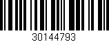 Código de barras (EAN, GTIN, SKU, ISBN): '30144793'
