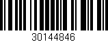 Código de barras (EAN, GTIN, SKU, ISBN): '30144846'