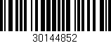 Código de barras (EAN, GTIN, SKU, ISBN): '30144852'