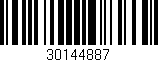Código de barras (EAN, GTIN, SKU, ISBN): '30144887'