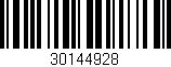 Código de barras (EAN, GTIN, SKU, ISBN): '30144928'