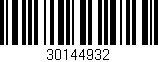 Código de barras (EAN, GTIN, SKU, ISBN): '30144932'
