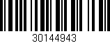 Código de barras (EAN, GTIN, SKU, ISBN): '30144943'
