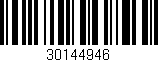 Código de barras (EAN, GTIN, SKU, ISBN): '30144946'