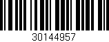 Código de barras (EAN, GTIN, SKU, ISBN): '30144957'