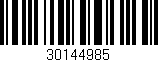 Código de barras (EAN, GTIN, SKU, ISBN): '30144985'