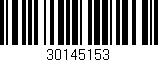 Código de barras (EAN, GTIN, SKU, ISBN): '30145153'