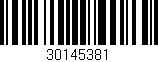 Código de barras (EAN, GTIN, SKU, ISBN): '30145381'