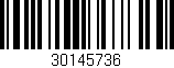 Código de barras (EAN, GTIN, SKU, ISBN): '30145736'