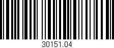 Código de barras (EAN, GTIN, SKU, ISBN): '30151.04'