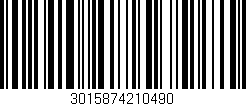 Código de barras (EAN, GTIN, SKU, ISBN): '3015874210490'