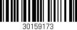Código de barras (EAN, GTIN, SKU, ISBN): '30159173'