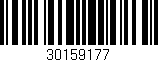 Código de barras (EAN, GTIN, SKU, ISBN): '30159177'