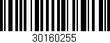 Código de barras (EAN, GTIN, SKU, ISBN): '30160255'