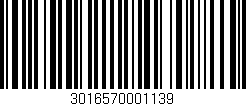 Código de barras (EAN, GTIN, SKU, ISBN): '3016570001139'