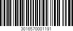 Código de barras (EAN, GTIN, SKU, ISBN): '3016570001191'