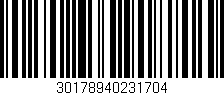 Código de barras (EAN, GTIN, SKU, ISBN): '30178940231704'