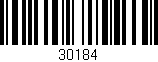 Código de barras (EAN, GTIN, SKU, ISBN): '30184'