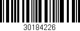 Código de barras (EAN, GTIN, SKU, ISBN): '30184226'