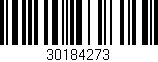 Código de barras (EAN, GTIN, SKU, ISBN): '30184273'