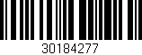 Código de barras (EAN, GTIN, SKU, ISBN): '30184277'