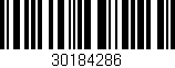 Código de barras (EAN, GTIN, SKU, ISBN): '30184286'