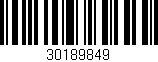 Código de barras (EAN, GTIN, SKU, ISBN): '30189849'