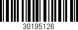 Código de barras (EAN, GTIN, SKU, ISBN): '30195126'