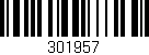 Código de barras (EAN, GTIN, SKU, ISBN): '301957'